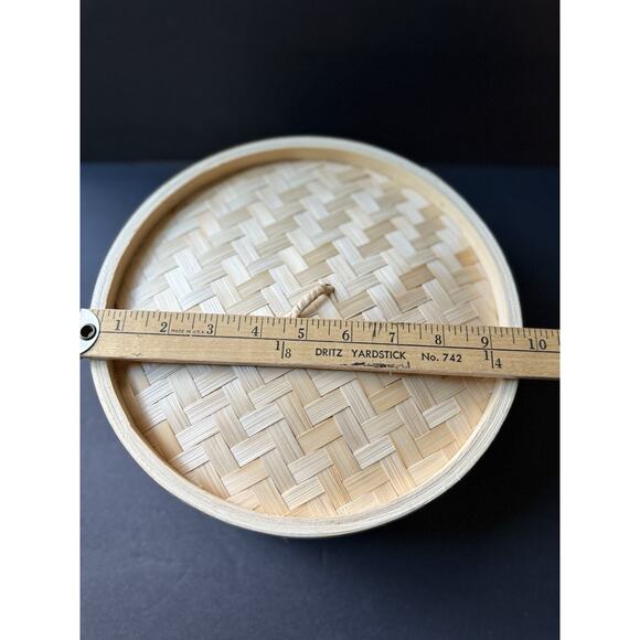 Crofton Bamboo Steamer Basket New 100% Bamboo Handcrafted Woven Asian - Picture 2 of 7